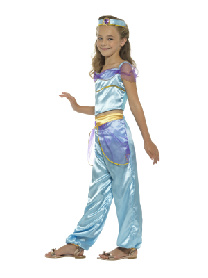 Disfraz de Princesa Arabe Azul Infantil - Disfraces de Arabe e Hindu