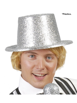 Top Hat Zilarrezko Purpurina