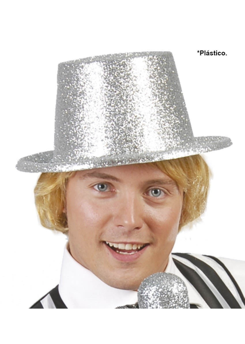 Top Hat Zilarrezko Purpurina