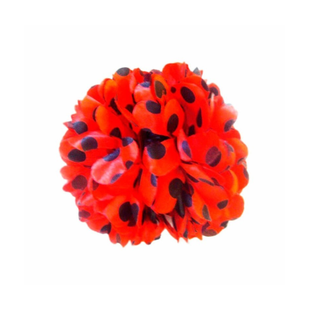 Flor de Pinza Roja y Negra - Flores y Peinetas de Flamenca