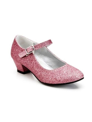 Zapatos Tacon Purpurina Rosa - Zapatos y Cubrezapatos