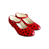 Zapatos Tacon Rojo y Negro - Zapatos de Andaluza