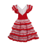 Disfraz De Sevillana Blanco Y Rojo