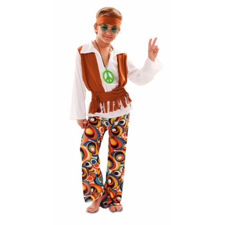 Disfraz De Hippie Marron Chico Infantil - Disfraces años 60-70 (Hippies)