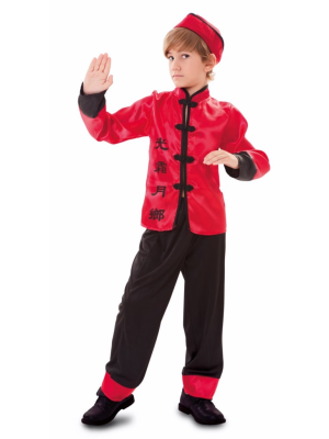 Disfraz de Chino Rojo Infantil - Disfraces Orientales para Niños