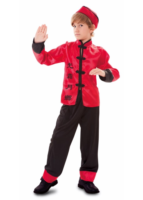 Disfraz de Chino Rojo Infantil - Disfraces Orientales para Niños