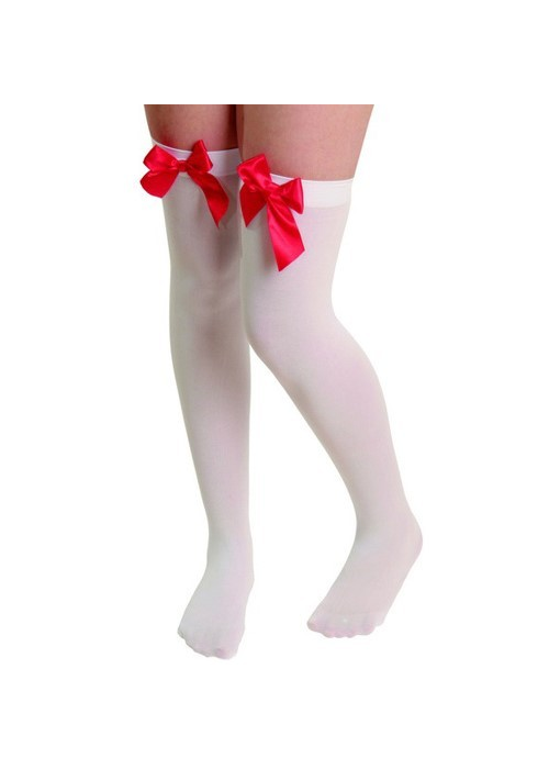 Medias Blancas con Lazo - Medias y Pantys