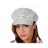 Gorra Lentejuelas Plata - Sombreros
