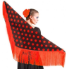 Manton Polka Dot Gorria Eta Beltza