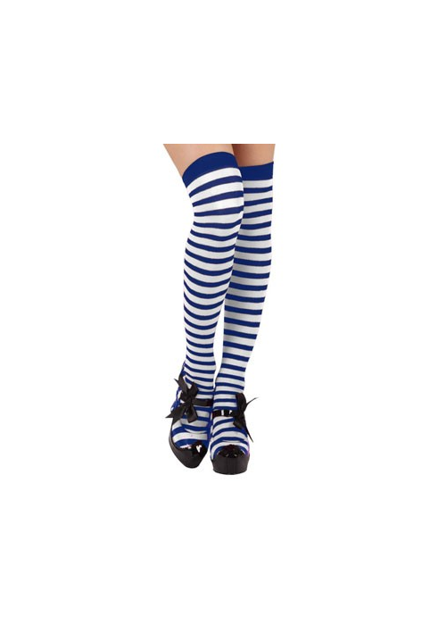 Comprar Mitges de Ratlles de color Blau marí i Blanc per només 3.80€ – vestit de Botiga en línia