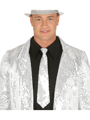 Gorbata Sequin Zilarrezko