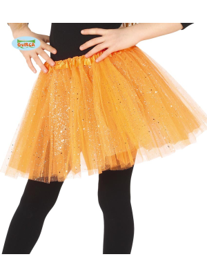 Tutu Purpurina Naranja 30cm - Faldas y Pantalones