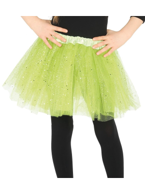 Tutu Purpurina Verde 30cm - Faldas y Pantalones