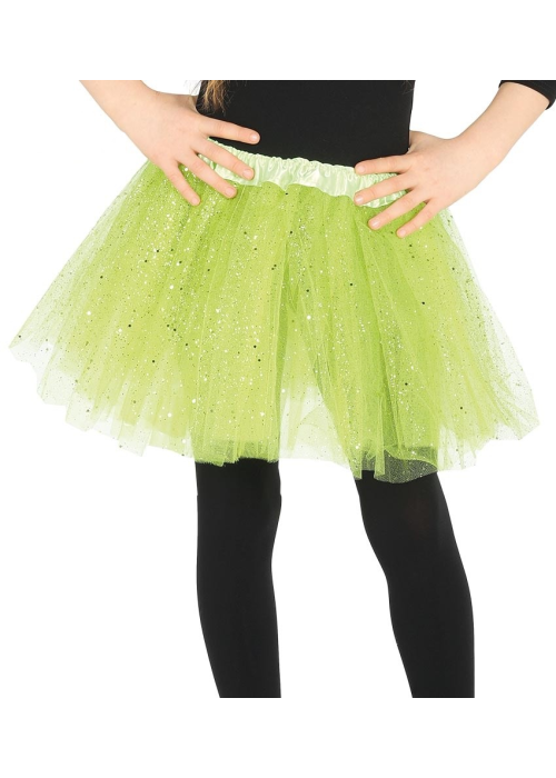 Tutu Purpurina Verde 30cm - Faldas y Pantalones