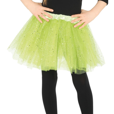 Tutu Purpurina Verde 30cm - Faldas y Pantalones