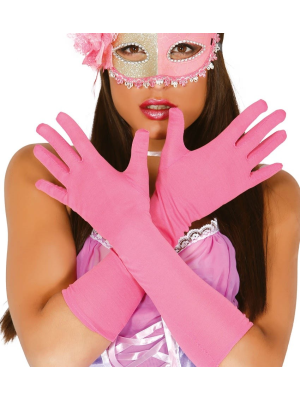 Guants de color Rosa 45 cm