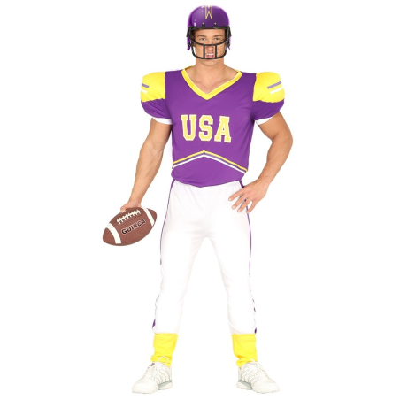 Disfraz de Quarterback Morado - Disfraces de Hombre