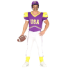 Disfraz de Quarterback Morado - Disfraces de Hombre