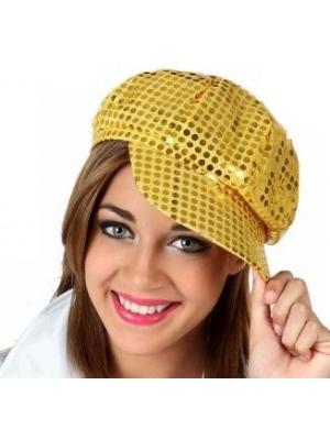 Comprar Gorra Lentejuelas Dorada - Sombreros