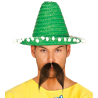 Sombrero Mejicano 33cm Verde - Complementos Mexicanos