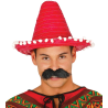 Sombrero Mejicano 33cm Rojo - Complementos Mexicanos