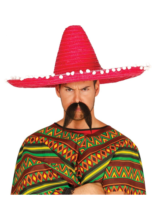 Sombrero Mejicano 60cm Rojo - Complementos Mexicanos