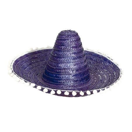Sombrero Mejicano 60cm Azu - COMPLEMENTOS POR CATEGORIA