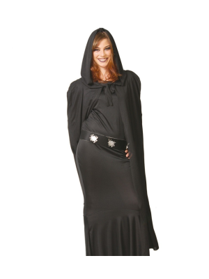 Capa Negra Capucha 135cm - Capas