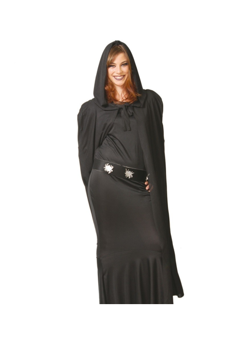 Capa Negra Capucha 135cm - Capas