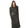 Capa Negra Capucha 135cm - Capas