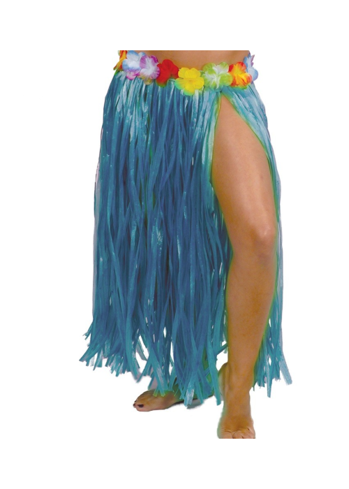 Faldilla Hawaiana Flor de 75cm Groga