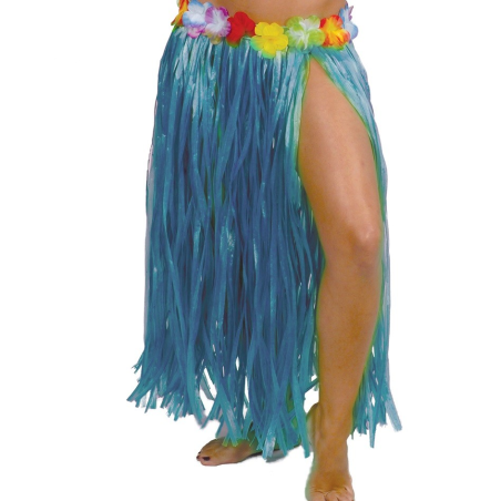 Faldilla Hawaiana Flor de 75cm Groga