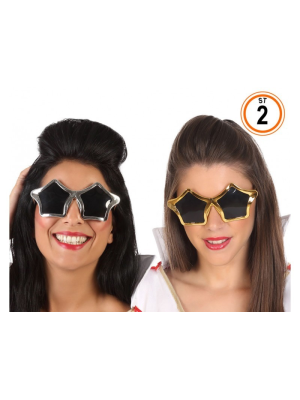 Gafas de Estrella Oro o Plata - Gafas