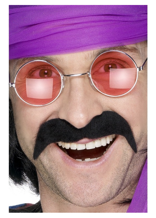 Bigote Hippie Negro - Barbas y Bigotes