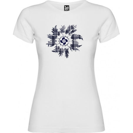 Camiseta Eguzkilore Lauburu Mujer - Blusones, Camisas y Camisetas Regionales