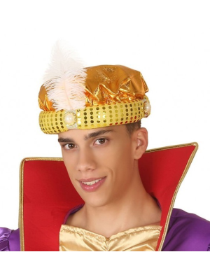 Turbante Árabe Dourado