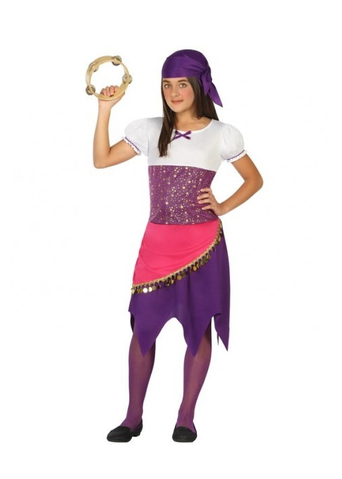 Disfraz de Zingara Morado Infantil - Disfraces para Niña