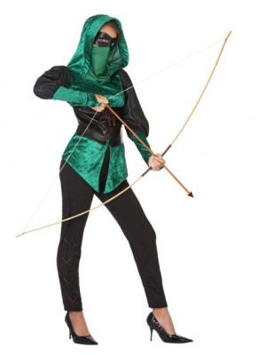 Disfraz de Arquera/Ninja - Disfraces de Robin Hood Adultos