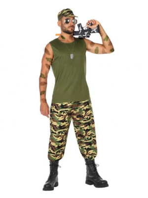 Disfraz de Militar con Tirantes - Disfraces de Militares