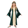 Disfraz de Dama Medieval Verde Infantil - Disfraces de Medievales y Guerreros