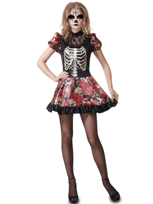 Traxe Catrina Flores