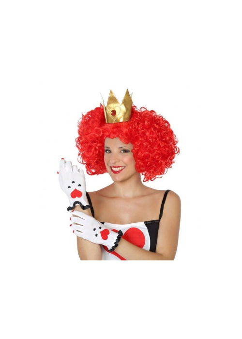 Pack peluca y guantes Reina de Corazones - Guantes