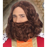 Peluca y Barba de Rey Mago Castaña - Epoca Medieval