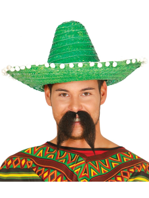 Comprar Sombrero mejicano 45cm Verde - Complementos Mexicanos