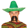 Sombrero mejicano 45cm Verde - Complementos Mexicanos