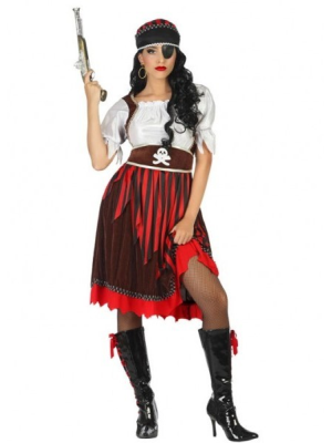 Disfraz de Piratesa Rayas - Disfraces de Piratas para Mujer