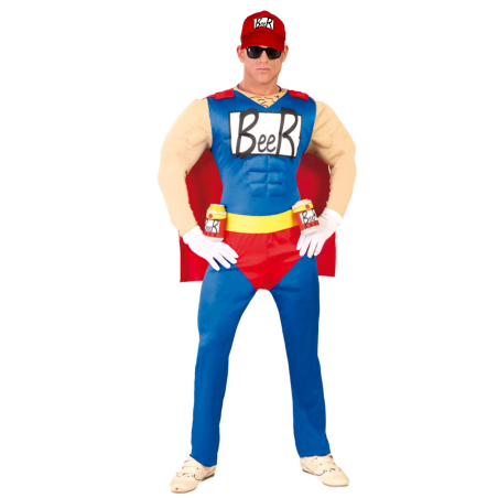 Disfraz de Beerman con gorra - Disfraces de Superheroes para Hombre
