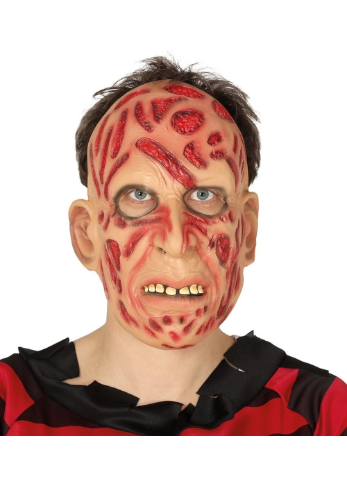 Mascara Hombre Quemado Latex - Complementos de Asesino de Pesadillas