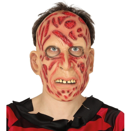 Mascara Hombre Quemado Latex - Complementos de Asesino de Pesadillas