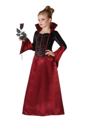 Disfraz de Vampiresa Burdeos Infantil - Disfraces de Halloween Infantiles